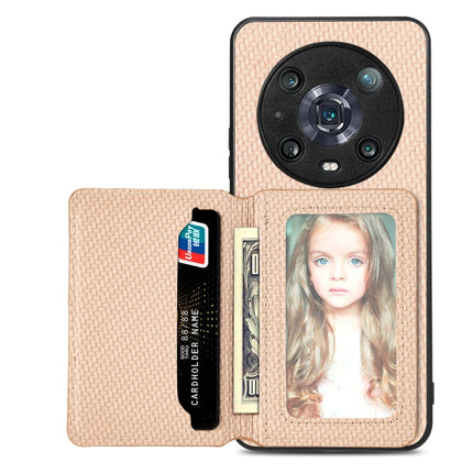 Carbon Fiber Magnetic Card Bag Phone Case