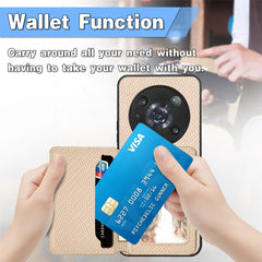 Carbon Fiber Magnetic Card Bag Phone Case, For Honor 80, For Honor Magic4 Lite, For Honor Magic5 Pro, For OPPO A16