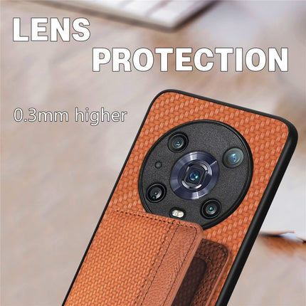 Carbon Fiber Magnetic Card Bag Phone Case