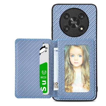 Carbon Fiber Magnetic Card Bag Phone Case