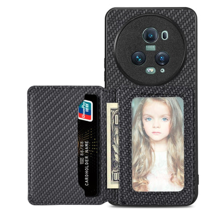 Carbon Fiber Magnetic Card Bag Phone Case