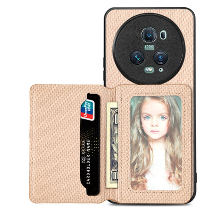 Carbon Fiber Magnetic Card Bag Phone Case