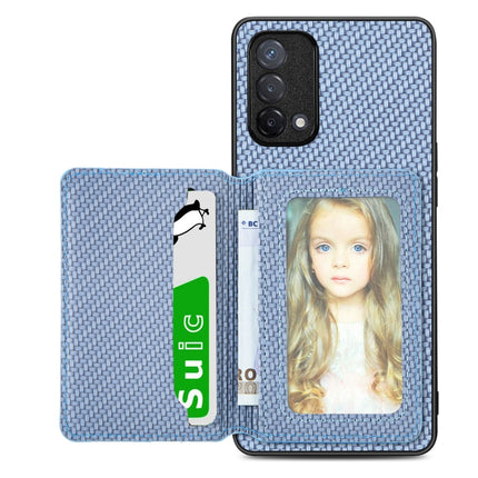 Carbon Fiber Magnetic Card Bag Phone Case, For OPPO A74 5G, For OPPO A78, For OPPO A94 5G, For OPPO Find X6 Pro