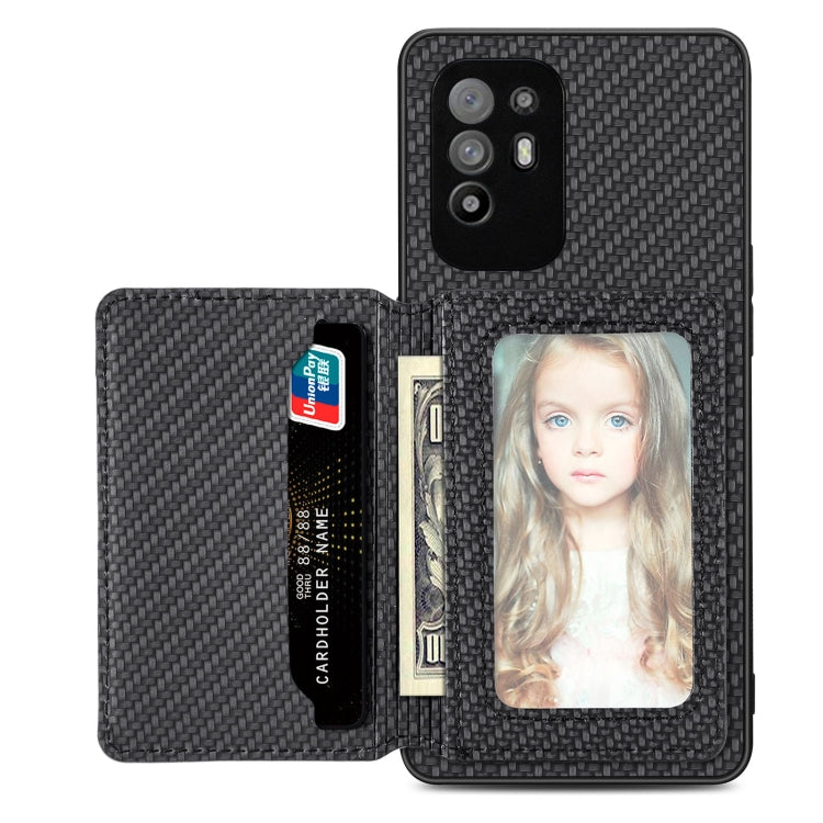 Carbon Fiber Magnetic Card Bag Phone Case