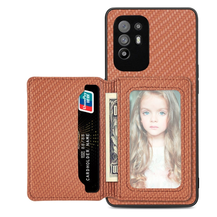 Carbon Fiber Magnetic Card Bag Phone Case