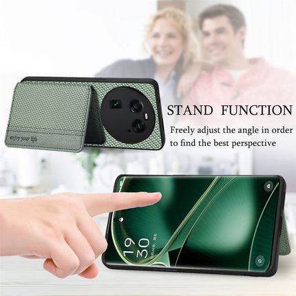 Carbon Fiber Magnetic Card Bag Phone Case, For OPPO Find X6, For OPPO Reno5 5G, For OPPO Reno7 5G, For OPPO Reno8 T 4G