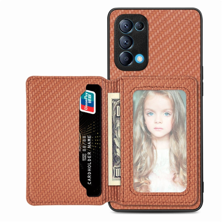 Carbon Fiber Magnetic Card Bag Phone Case