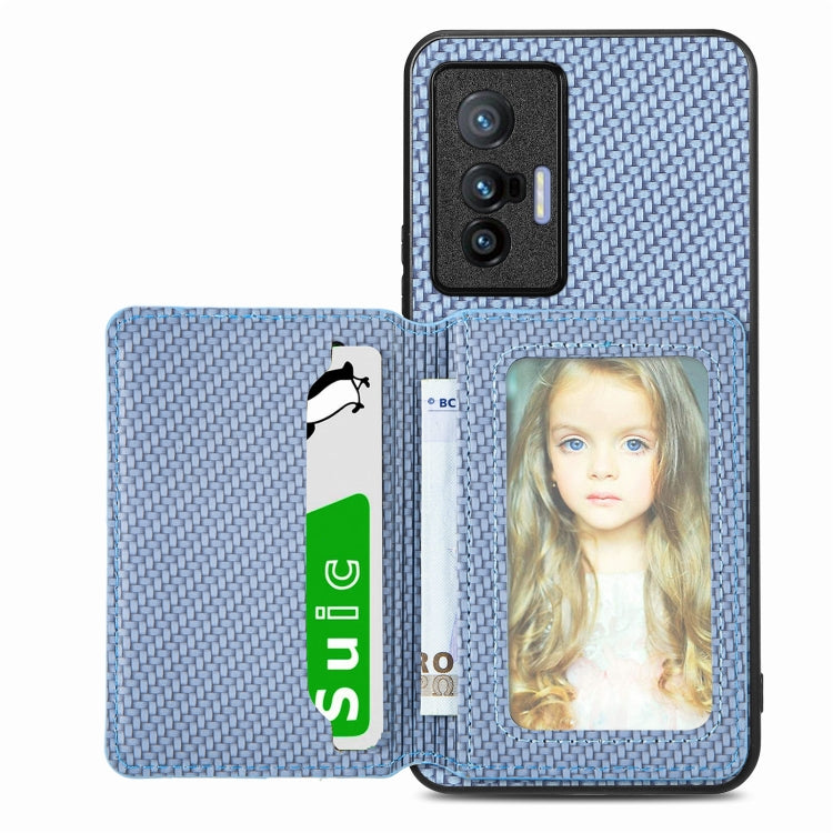 Carbon Fiber Magnetic Card Bag Phone Case