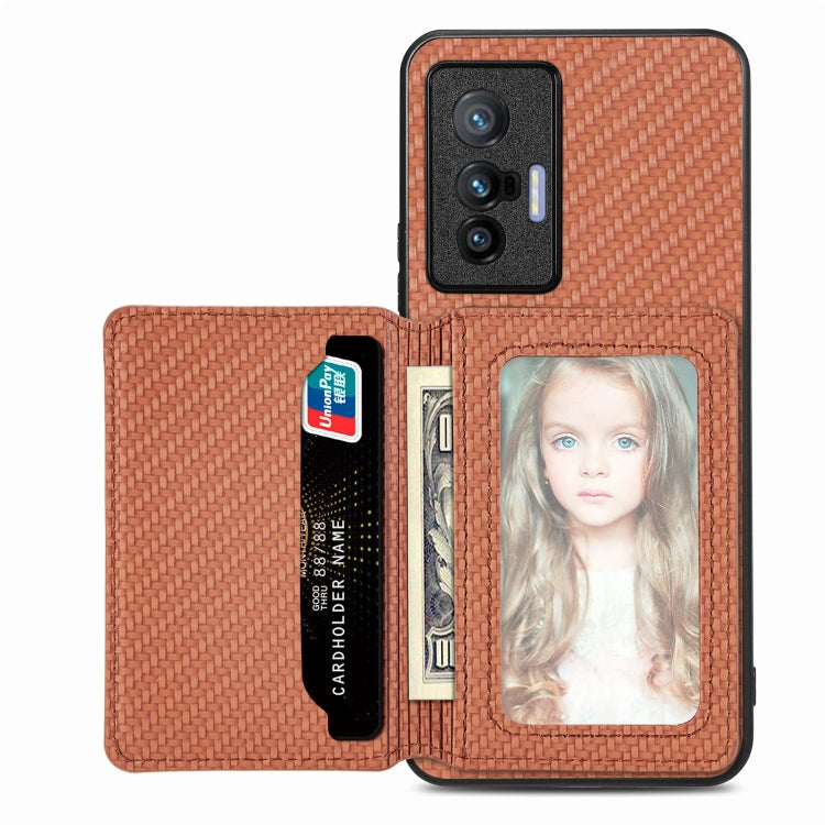 Carbon Fiber Magnetic Card Bag Phone Case
