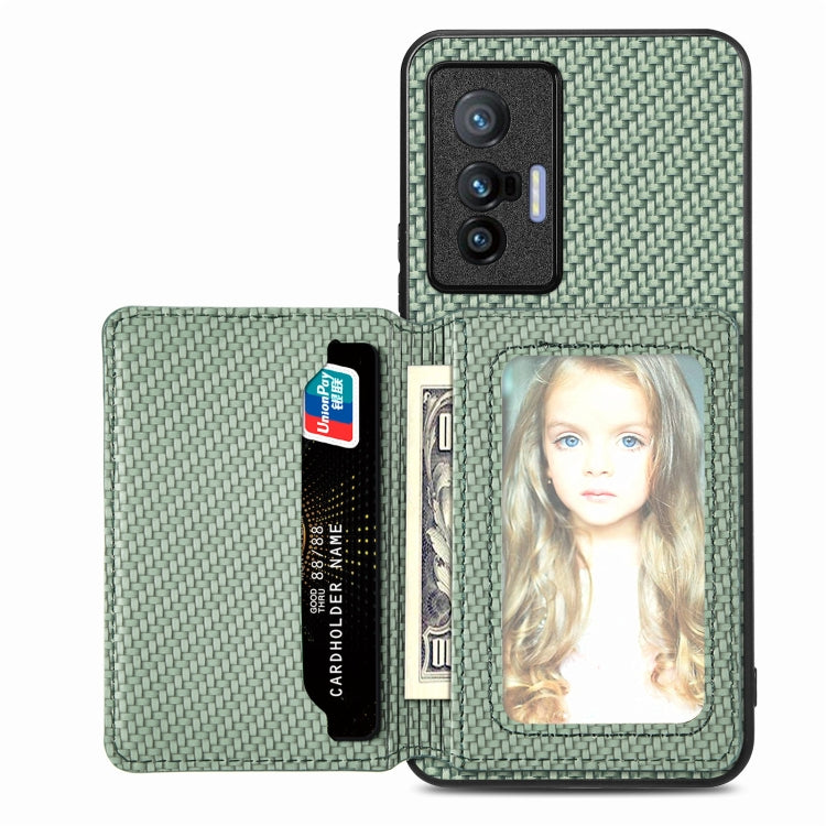 Carbon Fiber Magnetic Card Bag Phone Case