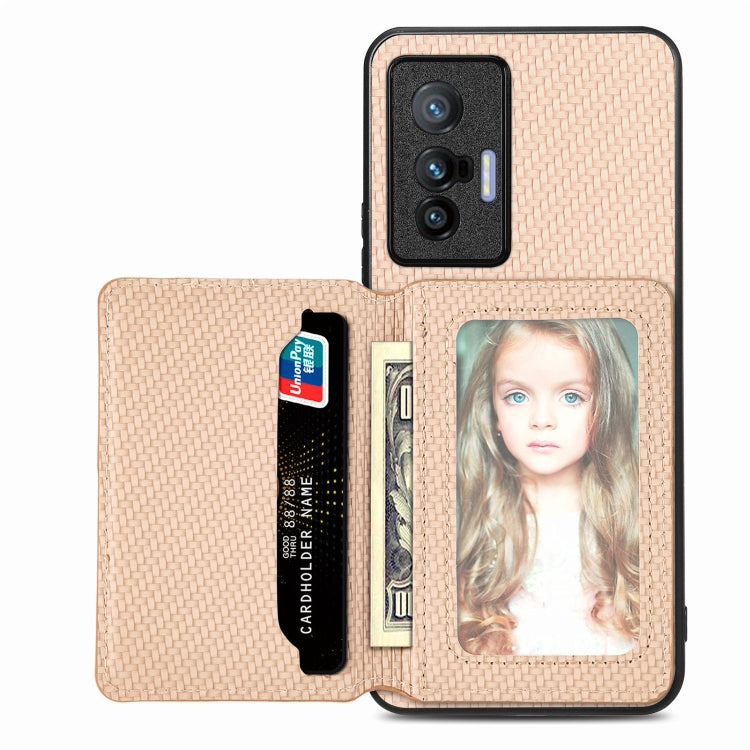 Carbon Fiber Magnetic Card Bag Phone Case