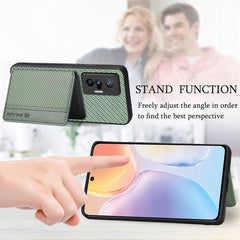 Carbon Fiber Magnetic Card Bag Phone Case