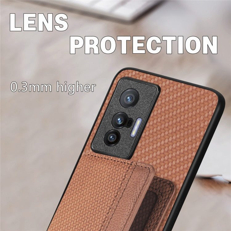 Carbon Fiber Magnetic Card Bag Phone Case