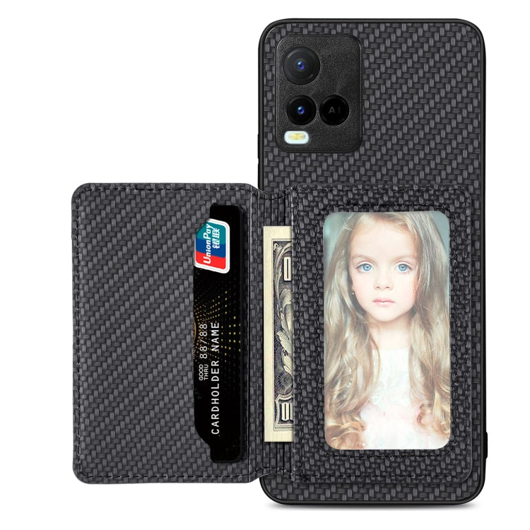 Carbon Fiber Magnetic Card Bag Phone Case