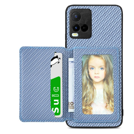Carbon Fiber Magnetic Card Bag Phone Case, For vivo Y16, For vivo Y21, For Xiaomi 13 Lite, For Xiaomi Mi 11 Lite