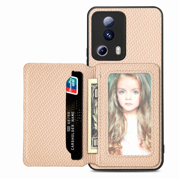 Carbon Fiber Magnetic Card Bag Phone Case
