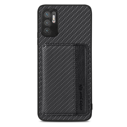 Carbon Fiber Magnetic Card Bag Phone Case, For Xiaomi Redmi Note 10 5G, For Xiaomi Redmi Note 12 5G Global, For OPPO A74 5G