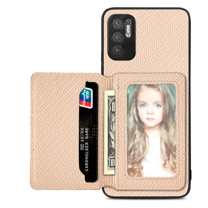 Carbon Fiber Magnetic Card Bag Phone Case, For Xiaomi Redmi Note 10 5G, For Xiaomi Redmi Note 12 5G Global, For OPPO A74 5G