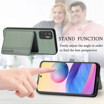 Carbon Fiber Magnetic Card Bag Phone Case, For Xiaomi Redmi Note 10 5G, For Xiaomi Redmi Note 12 5G Global, For OPPO A74 5G
