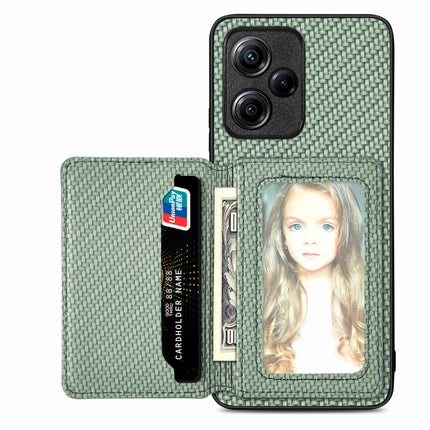 Carbon Fiber Magnetic Card Bag Phone Case, For Xiaomi Redmi Note 10 5G, For Xiaomi Redmi Note 12 5G Global, For OPPO A74 5G