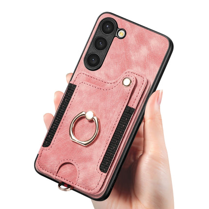 Retro Skin-feel Ring Multi-card Wallet Phone Case, For Samsung Galaxy S23+ 5G, For Samsung Galaxy S23 Ultra 5G, For Samsung Galaxy S22+ 5G, For Samsung Galaxy S22 Ultra 5G