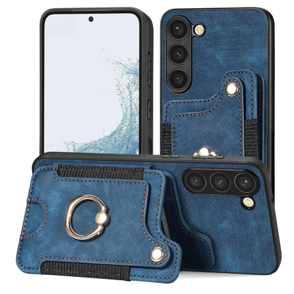 Retro Skin-feel Ring Multi-card Wallet Phone Case, For Samsung Galaxy S23+ 5G, For Samsung Galaxy S23 Ultra 5G, For Samsung Galaxy S22+ 5G, For Samsung Galaxy S22 Ultra 5G