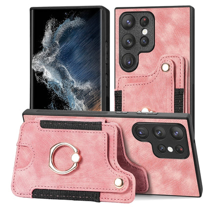 Retro Skin-feel Ring Multi-card Wallet Phone Case, For Samsung Galaxy S23+ 5G, For Samsung Galaxy S23 Ultra 5G, For Samsung Galaxy S22+ 5G, For Samsung Galaxy S22 Ultra 5G