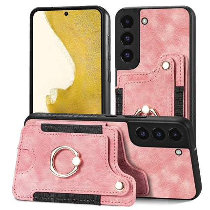 Retro Skin-feel Ring Multi-card Wallet Phone Case, For Samsung Galaxy S23+ 5G, For Samsung Galaxy S23 Ultra 5G, For Samsung Galaxy S22+ 5G, For Samsung Galaxy S22 Ultra 5G