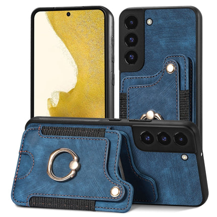 Retro Skin-feel Ring Multi-card Wallet Phone Case, For Samsung Galaxy S23+ 5G, For Samsung Galaxy S23 Ultra 5G, For Samsung Galaxy S22+ 5G, For Samsung Galaxy S22 Ultra 5G