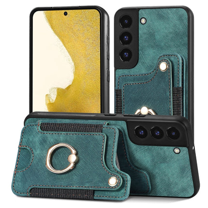Retro Skin-feel Ring Multi-card Wallet Phone Case, For Samsung Galaxy S23+ 5G, For Samsung Galaxy S23 Ultra 5G, For Samsung Galaxy S22+ 5G, For Samsung Galaxy S22 Ultra 5G