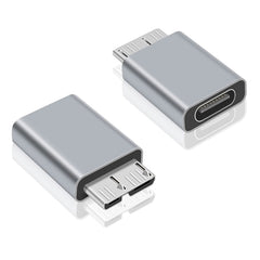 JUNSUNMAY USB-C / Type-C Female to Male USB 3.0 Micro B Adapter Converter, 1 PCS, 2 PCS