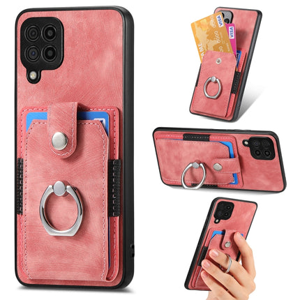 Retro Skin-feel Ring Card Wallet Phone Case, For Samsung Galaxy A14 5G, For Samsung Galaxy A22 4G, For Samsung Galaxy A22 5G, For Samsung Galaxy A30