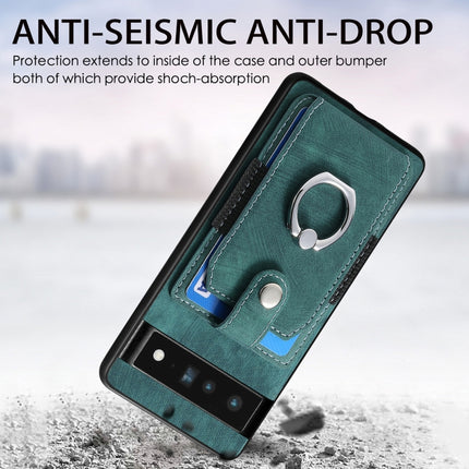 Retro Skin-feel Ring Card Wallet Phone Case, For Google Pixel 6 Pro, For Google Pixel 6, For Google Pixel 7 Pro, For Google Pixel 7