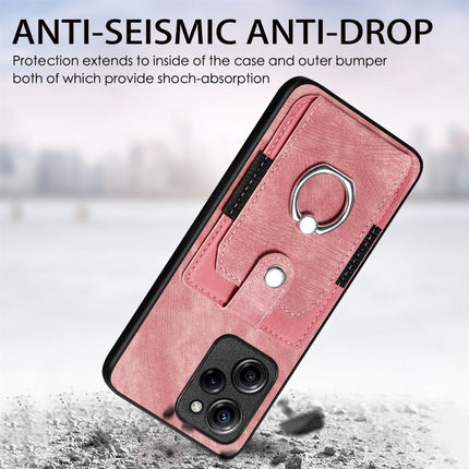 Retro Skin-feel Ring Card Wallet Phone Case, For Xiaomi Poco X5 Pro, For Xiaomi Redmi 9A