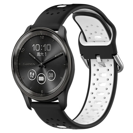 20mm Breathable Two-Color Silicone Watch Band, For GarminMove Trend