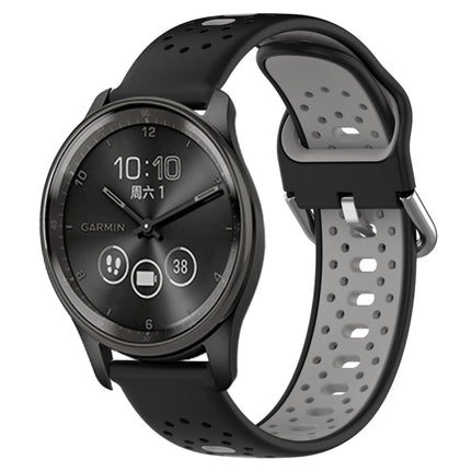 20mm Breathable Two-Color Silicone Watch Band, For GarminMove Trend
