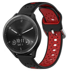 For Garmin Vivomove Sport / Black+Red