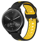 For Garmin Vivomove Sport / Black+Yellow