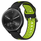 For Garmin Vivomove Sport / Black+Lime Green