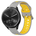 For Garmin Vivomove Sport / Grey+Yellow