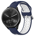 For Garmin Vivomove Sport / Midnight Blue+White