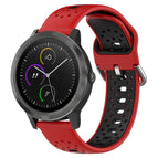 For Garmin Vivoactive3 / Red+Black