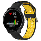 For Garmin Vivoactive3 Music / Black+Yellow