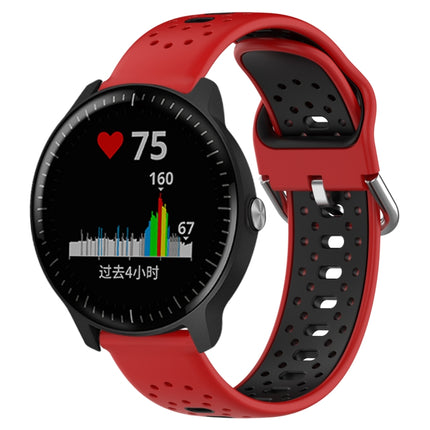 20mm Breathable Two-Color Silicone Watch Band, For Garmin Vivoactive3 Music