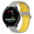 For Garmin Vivoactive3 Music / Grey+Yellow
