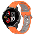 For Garmin Venu 2 Plus / Orange+Grey