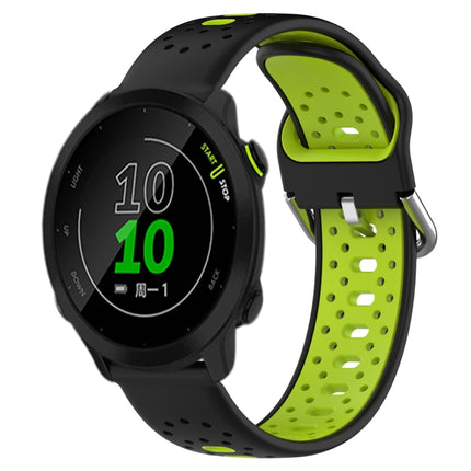 20mm Breathable Two-Color Silicone Watch Band, For Garmin Forerunner 158