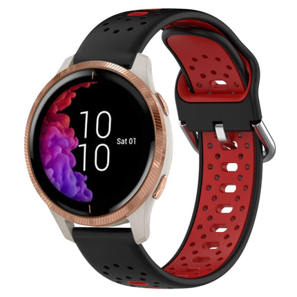 20mm Breathable Two-Color Silicone Watch Band, For Garmin Venu