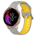 For Garmin Venu / Grey+Yellow