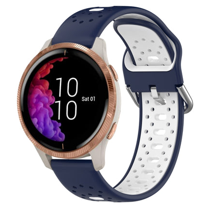 20mm Breathable Two-Color Silicone Watch Band, For Garmin Venu